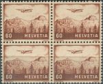 Obrázek k výrobku 36782 - 1941, Švýcarsko, 0389, Letecká známka: Letadlo nad krajinou - Genfer See ∗∗ ⊞