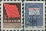 Obrázek k výrobku 36926 - 1958, Maďarsko, 1555/1556A, Letecké známky: Mezinárodní týden dopisu ⊙