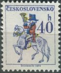 Obrázek k výrobku 36932 - 1977, ČSR II, 2112xbb, Výplatní známka: Poštovní emblémy - Postilión ∗∗ P D
