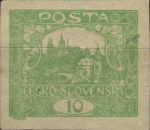 Obrázek k výrobku 37112 - 1919/1920, ČSR I, 0006F, Výplatní známka: Hradčany ∗