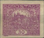 Obrázek k výrobku 37114 - 1920, ČSR I, 0009F, Výplatní známka: Hradčany (∗)