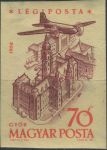 Obrázek k výrobku 37176 - 1958, Maďarsko, 1562B, Letecká známka: Letadla nad pamětihodnostmi - Hrad v Šarišském potoku ∗∗