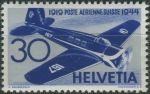 Obrázek k výrobku 37339 - 1944, Švýcarsko, 0436, Letecká známka: 25 let Švýcarské letecké pošty (I): Fokker FVII 3 m ∗∗
