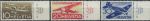 Obrázek k výrobku 37343 - 1944, Švýcarsko, 0435/0437, Letecké známky: 25 let Švýcarské letecké pošty (I) ∗∗