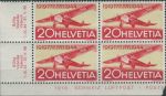 Obrázek k výrobku 37346 - 1944, Švýcarsko, 0436, Letecká známka: 25 let Švýcarské letecké pošty (I): Fokker FVII 3 m ∗∗ ⊞