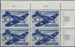 Obrázek k výrobku 37347 - 1944, Švýcarsko, 0436, Letecká známka: 25 let Švýcarské letecké pošty (I): Fokker FVII 3 m ∗∗ ⊞ L D