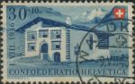 Obrázek k výrobku 37651 - 1946, Švýcarsko, 0473, \"Pro Patria\": Venkovské domy - Dům v Appenzell ⊙