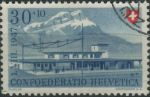 Obrázek k výrobku 37658 - 1946, Švýcarsko, 0474, \"Pro Patria\": Venkovské domy - Dům v Engadinu ⊙