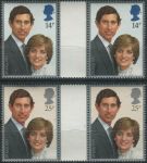 Obrázek k výrobku 37996 - 1981, Anglie, 0884/0885, Svatba prince Charlese a Lady Diany Spencerové ∗∗