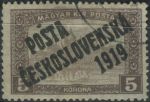 Obrázek k výrobku 38199 - 1919, ČSR I, 0115, Pošta československá 1919: Výplatní známka z let 1917 (parlament) ⊙