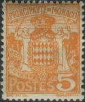 Obrázek k výrobku 38259 - 1924, Monako, 0074, Výplatní známka: Státní znak ∗∗