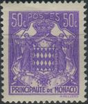 Obrázek k výrobku 38275 - 1943, Monako, 0223, Výplatní známka: Pohledy - Státní znak ∗∗