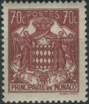 Obrázek k výrobku 38277 - 1943, Monako, 0226, Výplatní známka: Pohledy - Státní znak ∗∗