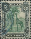 Obrázek k výrobku 38768 - 1901, Njasa, 027, Výplatní známka: Žirafa ⊙