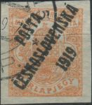 Obrázek k výrobku 38949 - 1919, ČSR I, 0124, Pošta československá 1919: Spěšná známka z roku 1916 ⊙