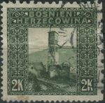 Obrázek k výrobku 39189 - 1906, Bosna a Hercegovina, 043C, Výplatní známka: Věž Svatého Lukáše, Jajce ⊙