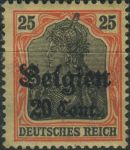 Obrázek k výrobku 39369 - 1916/1918, Zemská pošta v Belgii, 14, Výplatní známka: Germania ∗