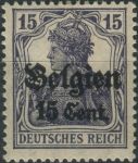 Obrázek k výrobku 39372 - 1916/1918, Zemská pošta v Belgii, 18a, Výplatní známka: Germania ∗