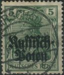 Obrázek k výrobku 39376 - 1916/1918, Poštovní správa Východ, 07, Výplatní známka: Germania ⊙
