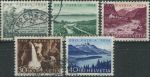 Obrázek k výrobku 39406 - 1953, Švýcarsko, 0580/0584, \"Pro Patria\": Bern 600 let v Spříseženství; Jezera a vodní toky ⊙