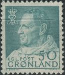Obrázek k výrobku 39485 - 1964, Grónsko, 0055, Výplatní známka: Král Frederik IX. ∗∗