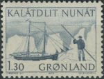 Obrázek k výrobku 39503 - 1974, Grónsko, 0087, Výplatní známka: Poštovní přeprava v Grónsku ∗∗