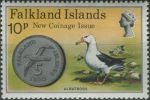 Obrázek k výrobku 39561 - 1975, Falklandské ostrovy, 0242, Nové vydání mincí: Mince 2 p ∗