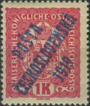 Obrázek k výrobku 39606 - 1919, ČSR I, 0046, PČ 1919: Výplatní známka malého formátu z let 1916-1918 (státní znak) ∗∗