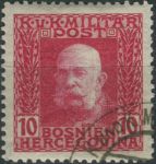 Obrázek k výrobku 39617 - 1912, Bosna a Hercegovina, 068, Výplatní známka: Císař František Josef I. ⊙