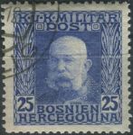 Obrázek k výrobku 39620 - 1912, Bosna a Hercegovina, 071, Výplatní známka: Císař František Josef I. ⊙
