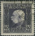 Obrázek k výrobku 39623 - 1912, Bosna a Hercegovina, 074, Výplatní známka: Císař František Josef I. ⊙