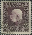 Obrázek k výrobku 39626 - 1912, Bosna a Hercegovina, 077, Výplatní známka: Císař František Josef I. ⊙