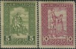 Obrázek k výrobku 39636 - 1915, Bosna a Hercegovina, 091/092, Výplatní známky ∗∗