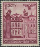 Obrázek k výrobku 39906 - 1940, Generální Gouvernement, 050, Výplatní známka: Stavby - Mariánský kostel, Krakov ∗∗