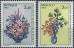 Obrázek k výrobku 39936 - 1983, Monako, 1602/1603, Mezinárodní soutěž ve vázání květin, Monte Carlo 1984 ∗∗