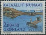 Obrázek k výrobku 39983 - 1976, Grónsko, 0097, Pomoc sportu ∗∗