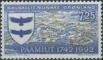 Obrázek k výrobku 40009 - 1991, Grónsko, 0219, 250 let Iiulissatu (Jakobshavnu) ∗∗