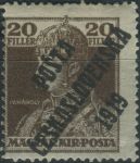 Obrázek k výrobku 40097 - 1919, ČSR I, 0120VV, PČ 1919: Výplatní známka z roku 1918 (král Karel IV.) ∗∗