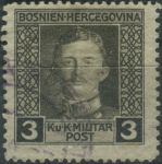 Obrázek k výrobku 40114 - 1916, Bosna a Hercegovina, 111A, Výplatní známka: Císař František Josef I. ⊙