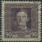 Obrázek k výrobku 40134 - 1917, Bosna a Hercegovina, 136A, Výplatní známka: Císař Karel I. ⊙