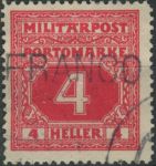Obrázek k výrobku 40169 - 1918, Bosna a Hercegovina, DL14f, Doplatní známka: Číslice ⊙
