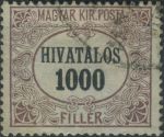 Obrázek k výrobku 40234 - 1921, Maďarsko, SL07, Služební známka: Secesní rám ⊙