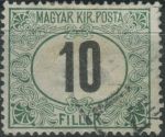 Obrázek k výrobku 40258 - 1914, Maďarsko, DL030Y, Doplatní známka: Secesní rám ⊙