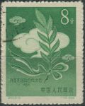 Obrázek k výrobku 40296 - 1957, Čína, 0343, Letecká poštovní známka: Letadlo nad železnicí ⊙