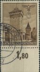 Obrázek k výrobku 40417 - 1940, Generální Gouvernement, 040, Výplatní známka: Stavby - Floriánská brána, Krakov ⊙ o H
