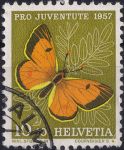Obrázek k výrobku 40505 - 1955, Švýcarsko, 0619, \"Pro Juventute\": Hmyz - Inachis io ⊙