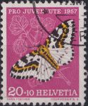 Obrázek k výrobku 40506 - 1957, Švýcarsko, 0649, \"Pro Juventute\": Hmyz - Colias croceus ⊙
