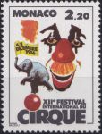 Obrázek k výrobku 40525 - 1985, Monako, 1717, 11. mezinárodní cirkusový festival v Monte Carlo ∗∗