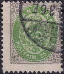Obrázek k výrobku 40681 - 1895, Dánsko, 0027IIYBb, Výplatní známka: Číslice v rámu ⊙