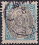 Obrázek k výrobku 40682 - 1895, Dánsko, 0022IYBb, Výplatní známka: Číslice v rámu ⊙